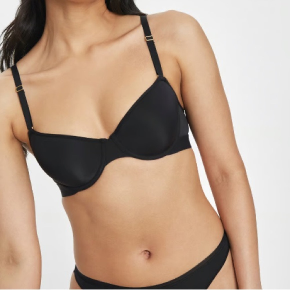 Lively Spacer Balconette Bra 32DDD Black